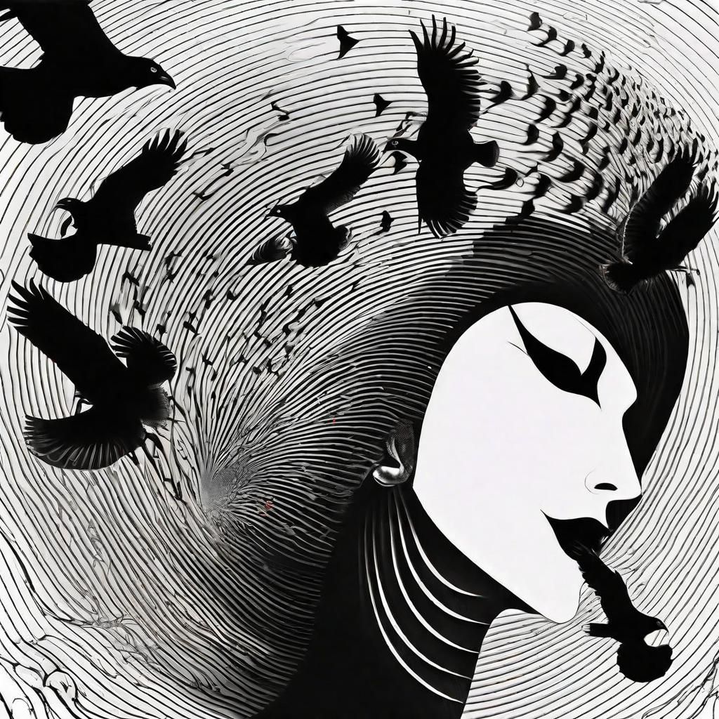 Surreal Dali-Inspired Landscape with Optical Illusions