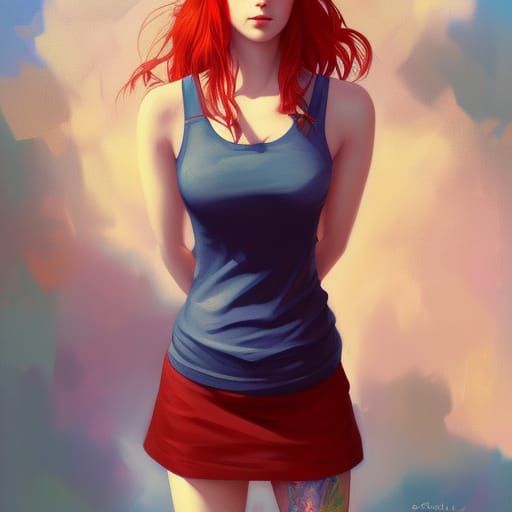 Gorgeous Artist Portrait with Dynamic Lighting