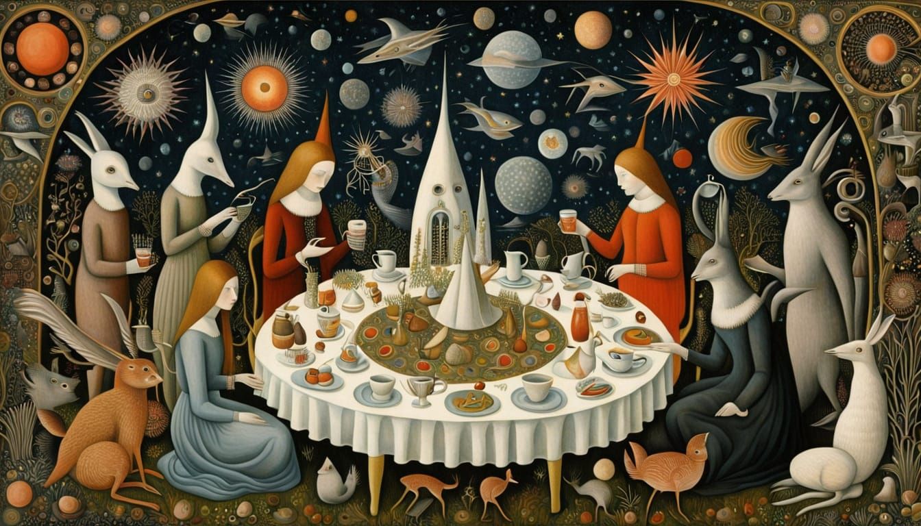 Psychedelic Utopia: Sacred Geometry in Hieronymus Bosch Styl...