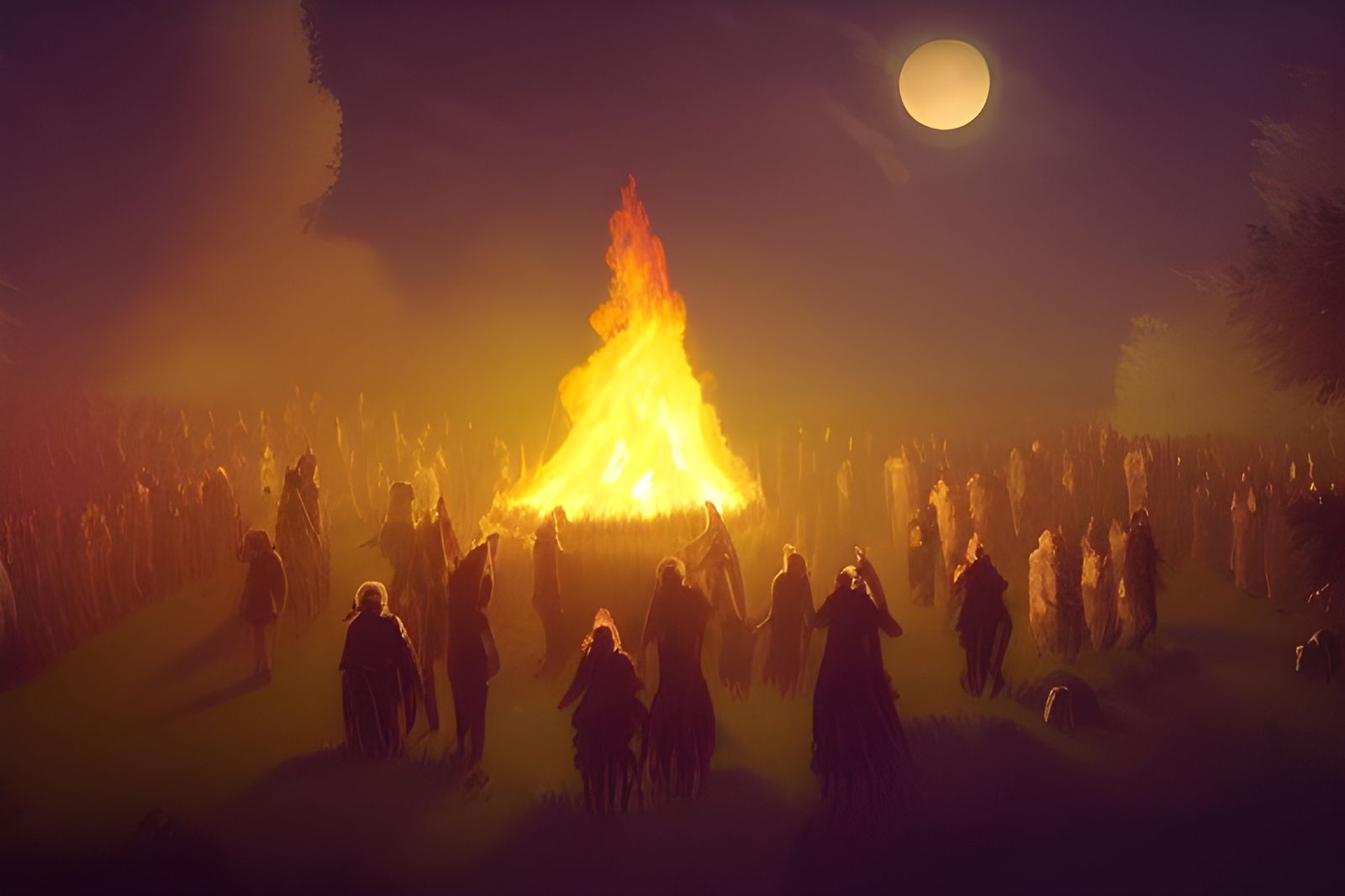 Samhain Bonfire Night Ritual with Ghosts
