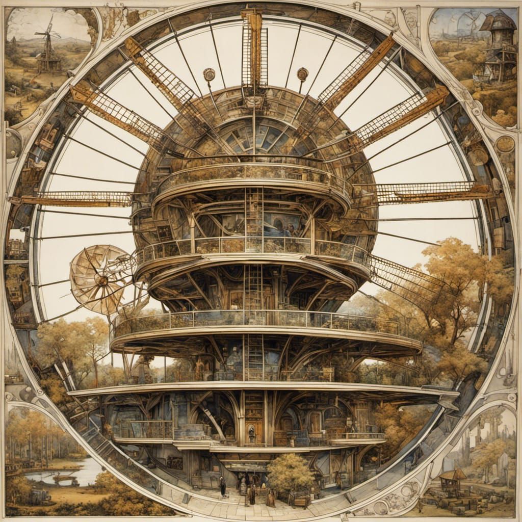 Futuristic Windmills