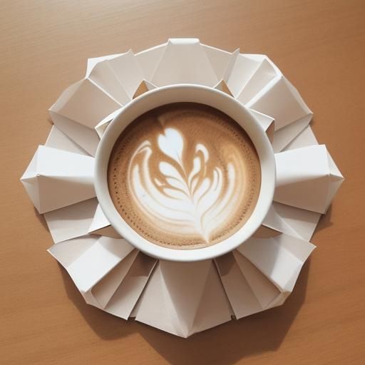 Origami Coffee: Paper Folded Masterpiece