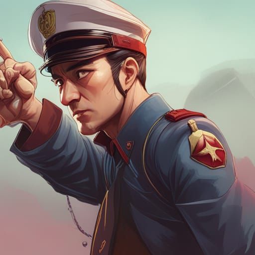 Fumio Kishida as Fascist: Artgerm, Rutkowski Style