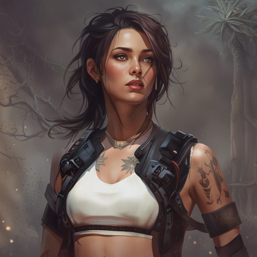 Cyberpunk Tomboy Concept Art in 8K Resolution