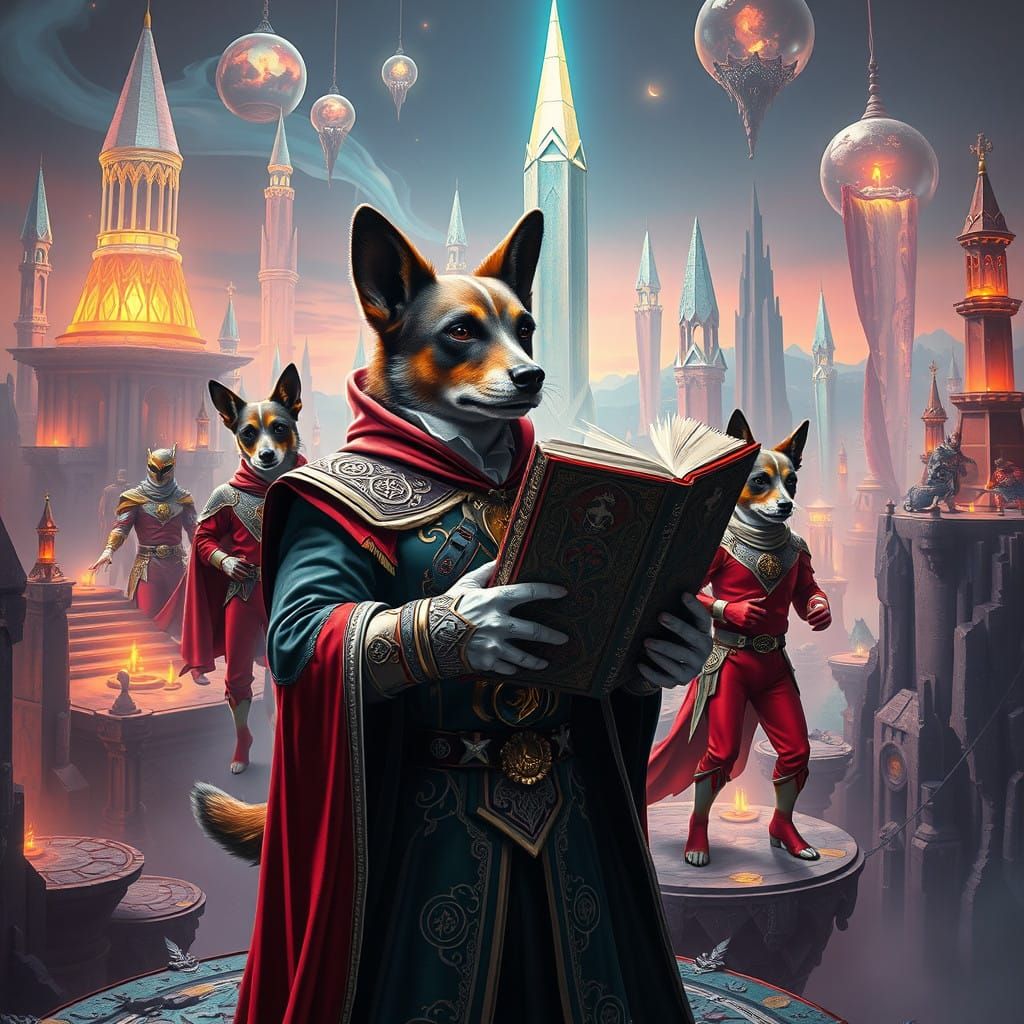 Mystical Canine Guardians of the Arcane Esoterica