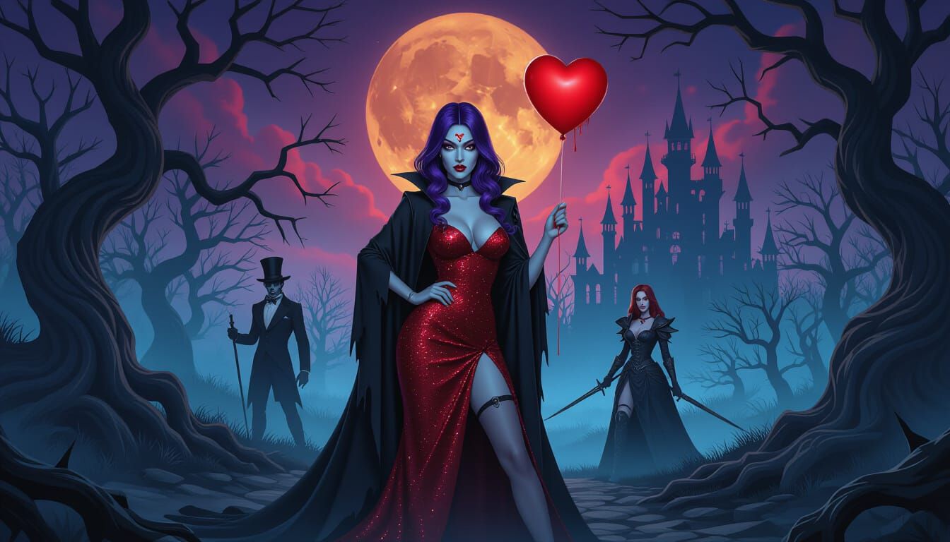 Ethereal Twilight: A Paranormal Forest Landscape