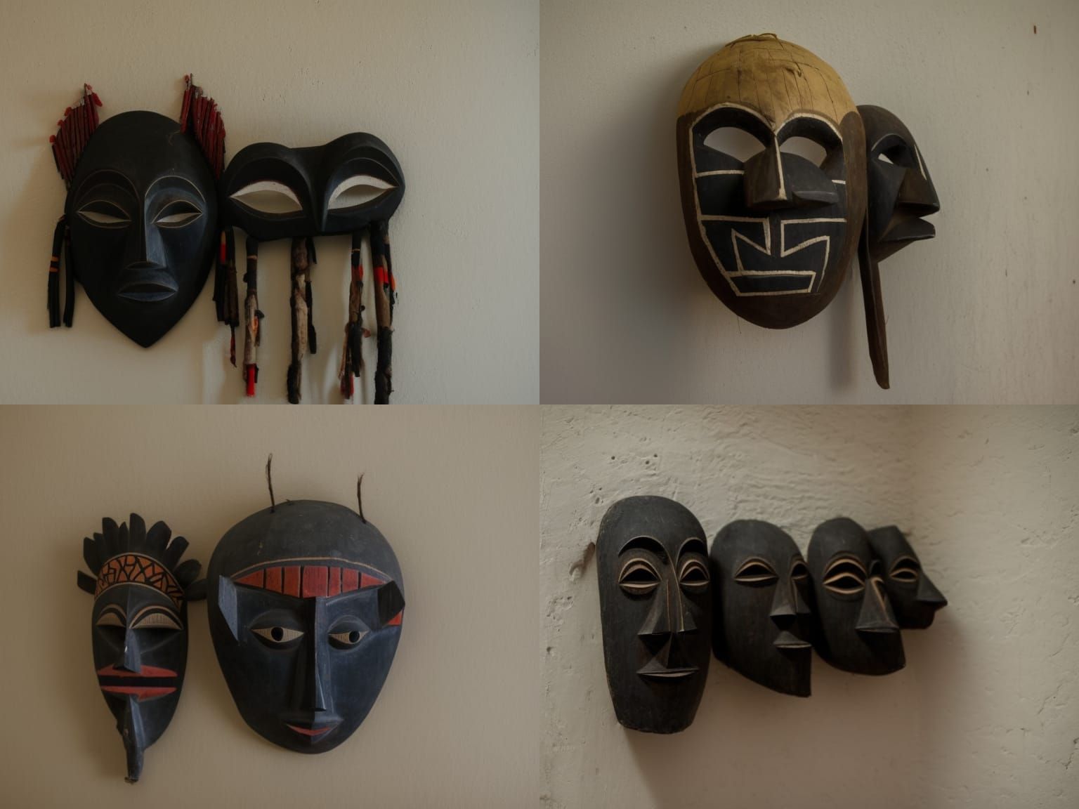 African Tribal Mask on Shaman's Wall