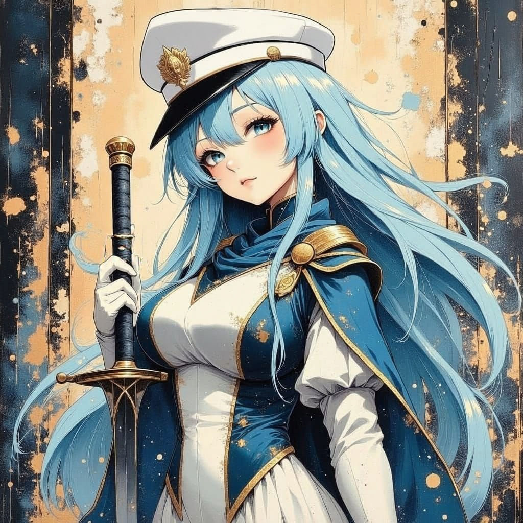 80s Anime General with Ice Powers and Rapier