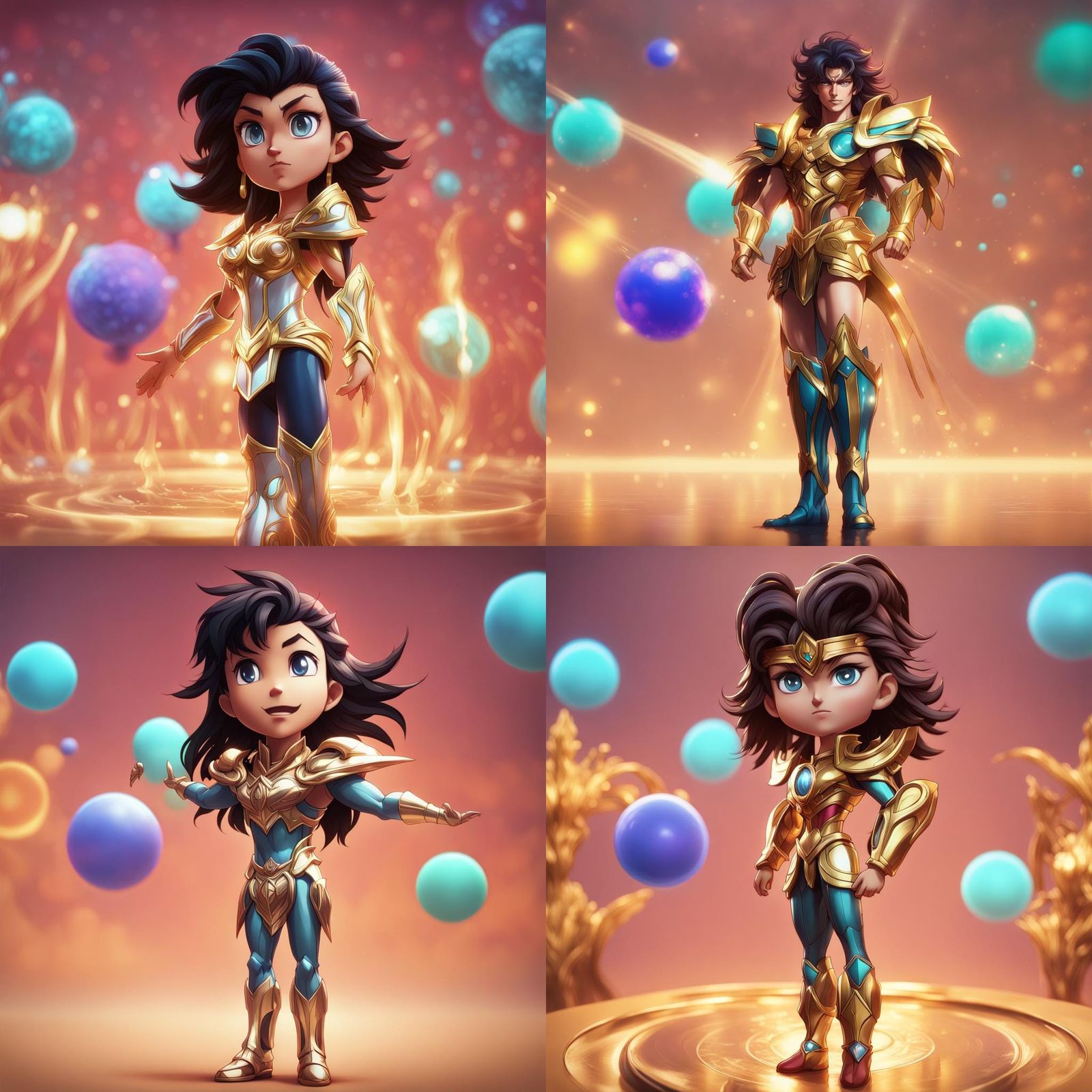 Saint Seiya Portrait in Hyperdetailed Digital Art