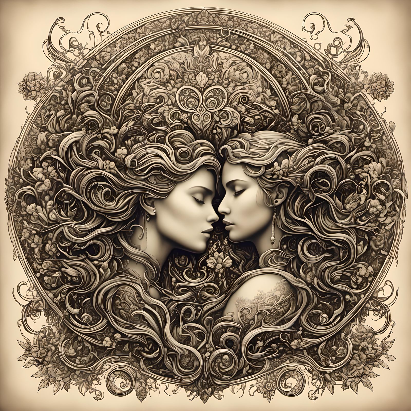 Lovers Entwined: A Divine and Dangerous Embrace