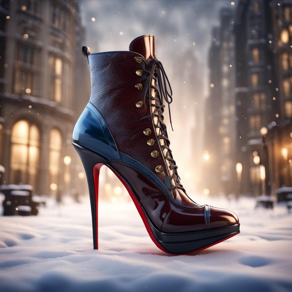 elegant extrem high heel winter boots