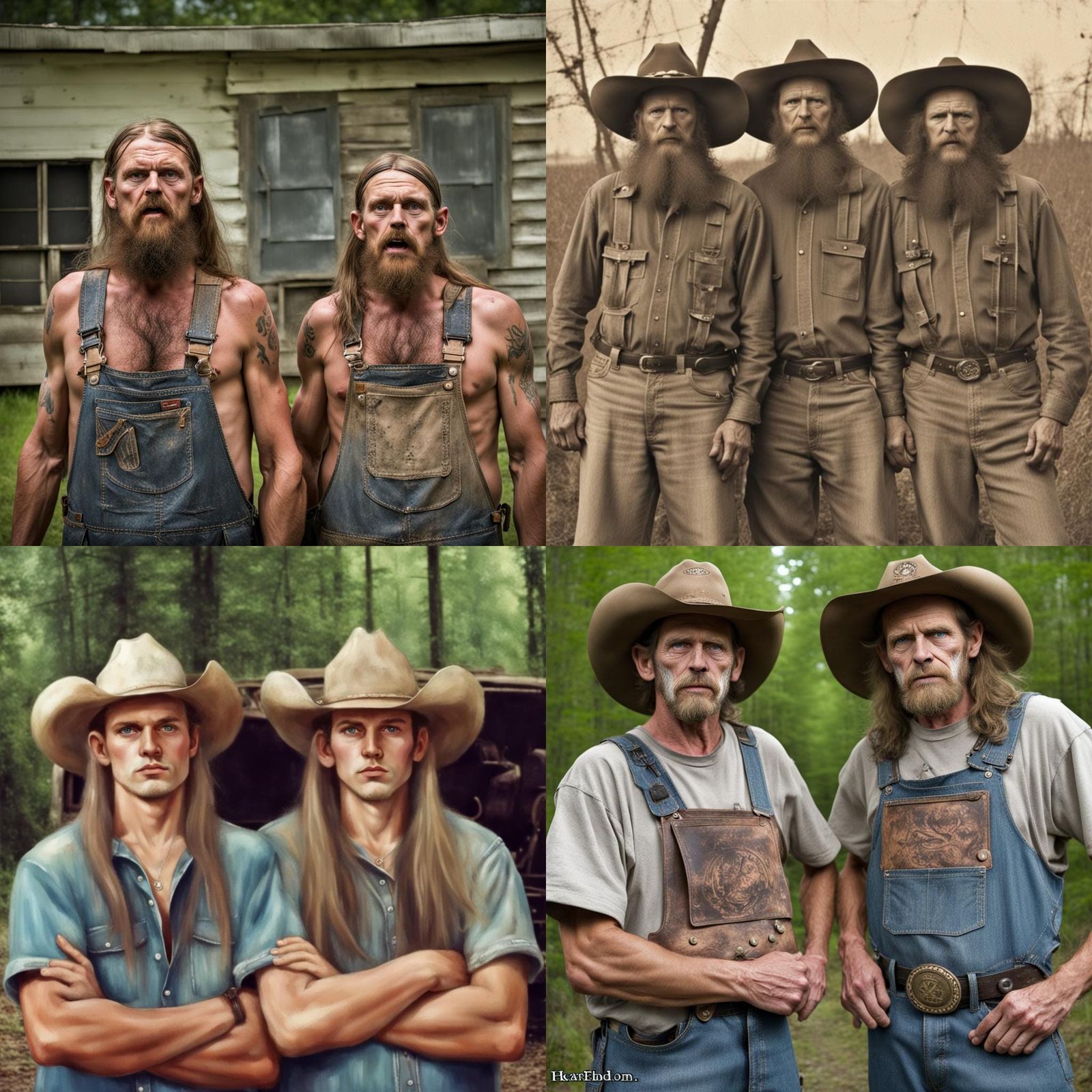 Disturbing Caricature: Grotesque Hillbilly Twins