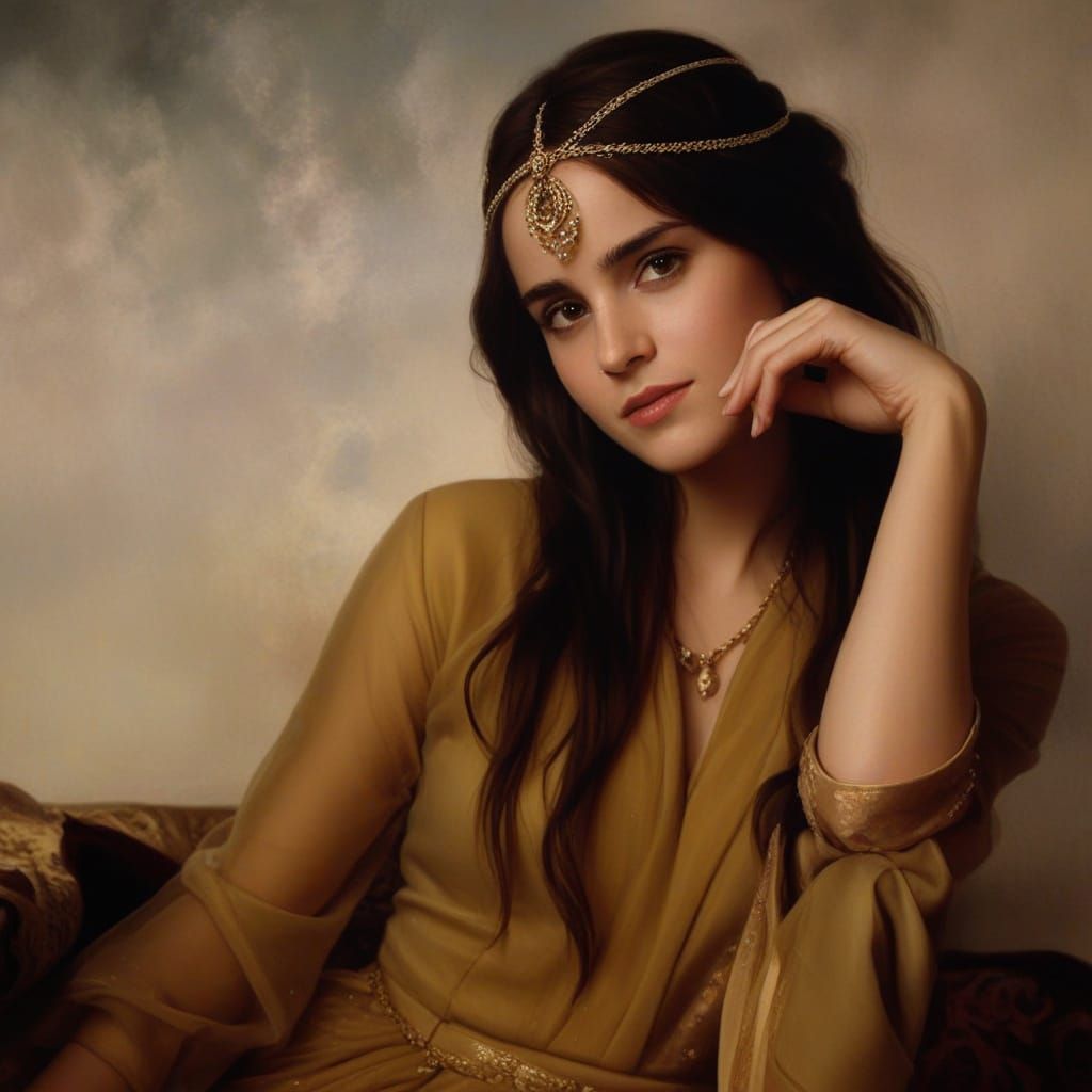 Ethereal Fantasy Portrait of Pregnant Hatice Sultan