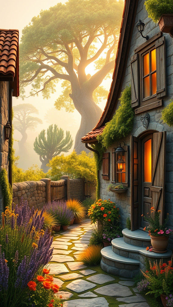 Enchanting Rustic Cottage with Lush Garden