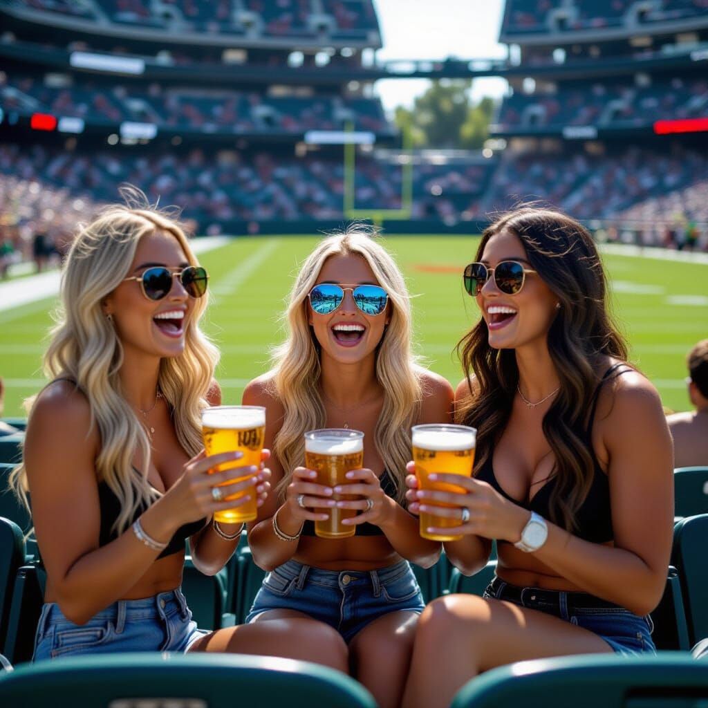 Rowdy Biker Women Cause Mayhem at NFL Stadium