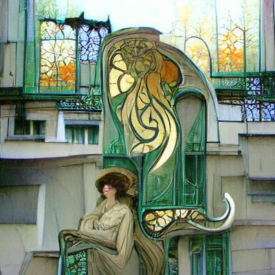 Elegant Art Nouveau Inspired Image