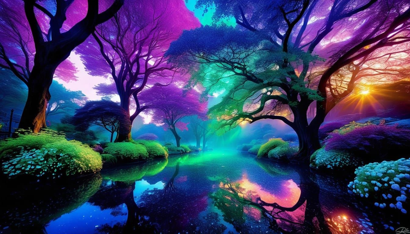 Celestial Gardens of Eden: A Divine Paradise