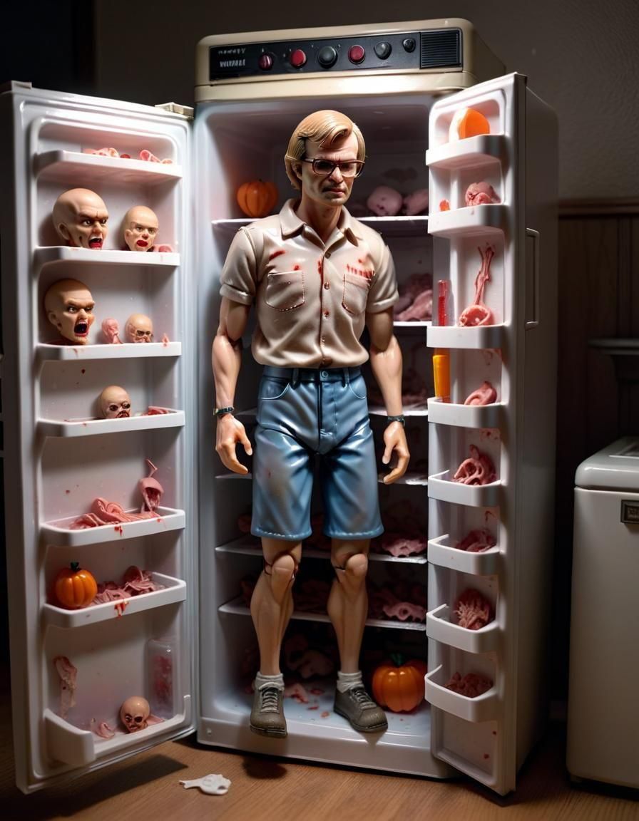 Dahmer Action Figure with Diorama in 3D