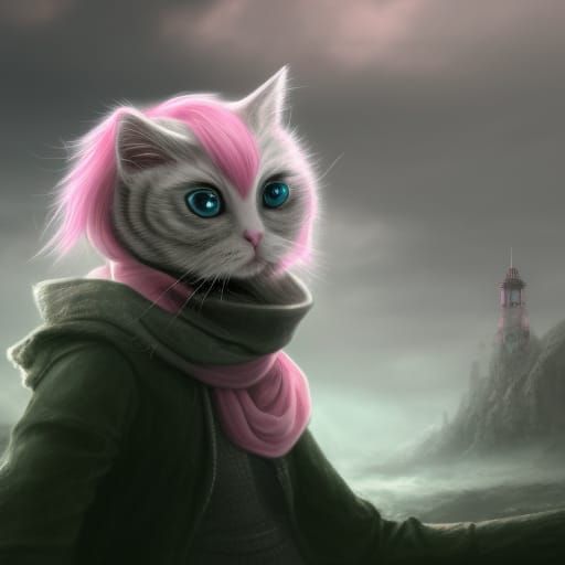 Pink Mohawk Kitty