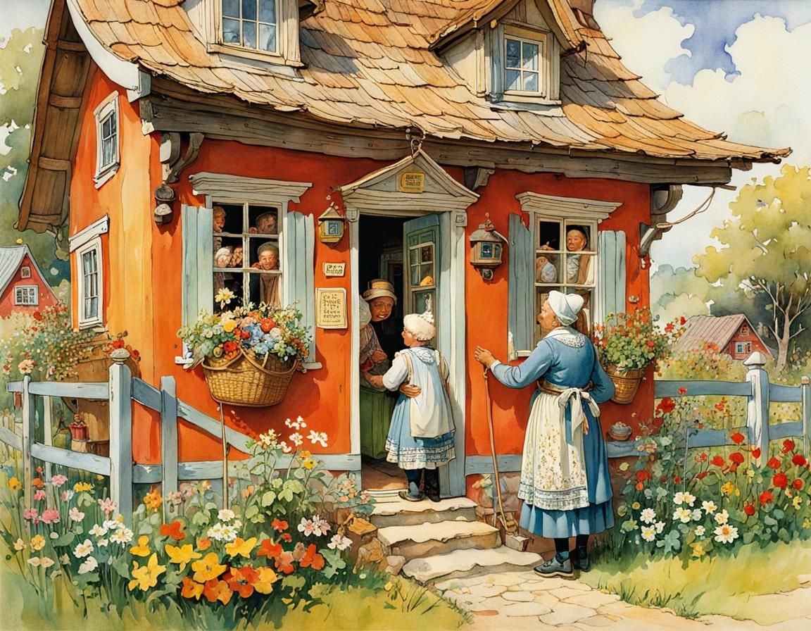 Cozy Family Gathering in a Whimsical Home