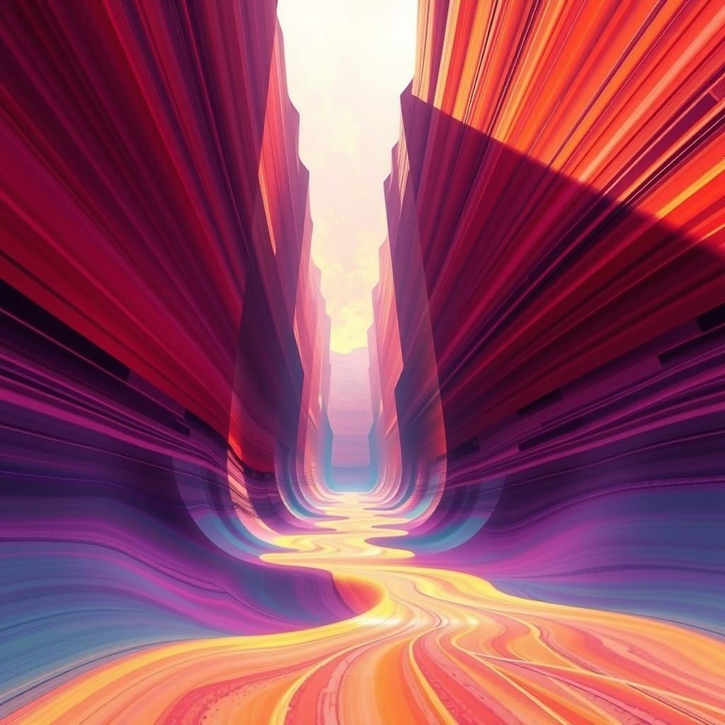 Ethereal Canyon of Infinite Depth