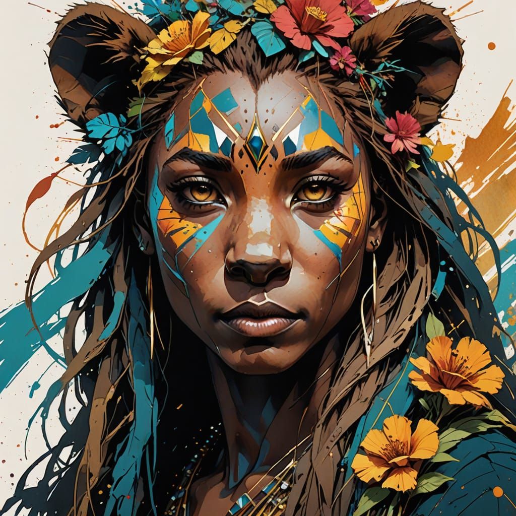 Nala from Lion King as Human Portrait