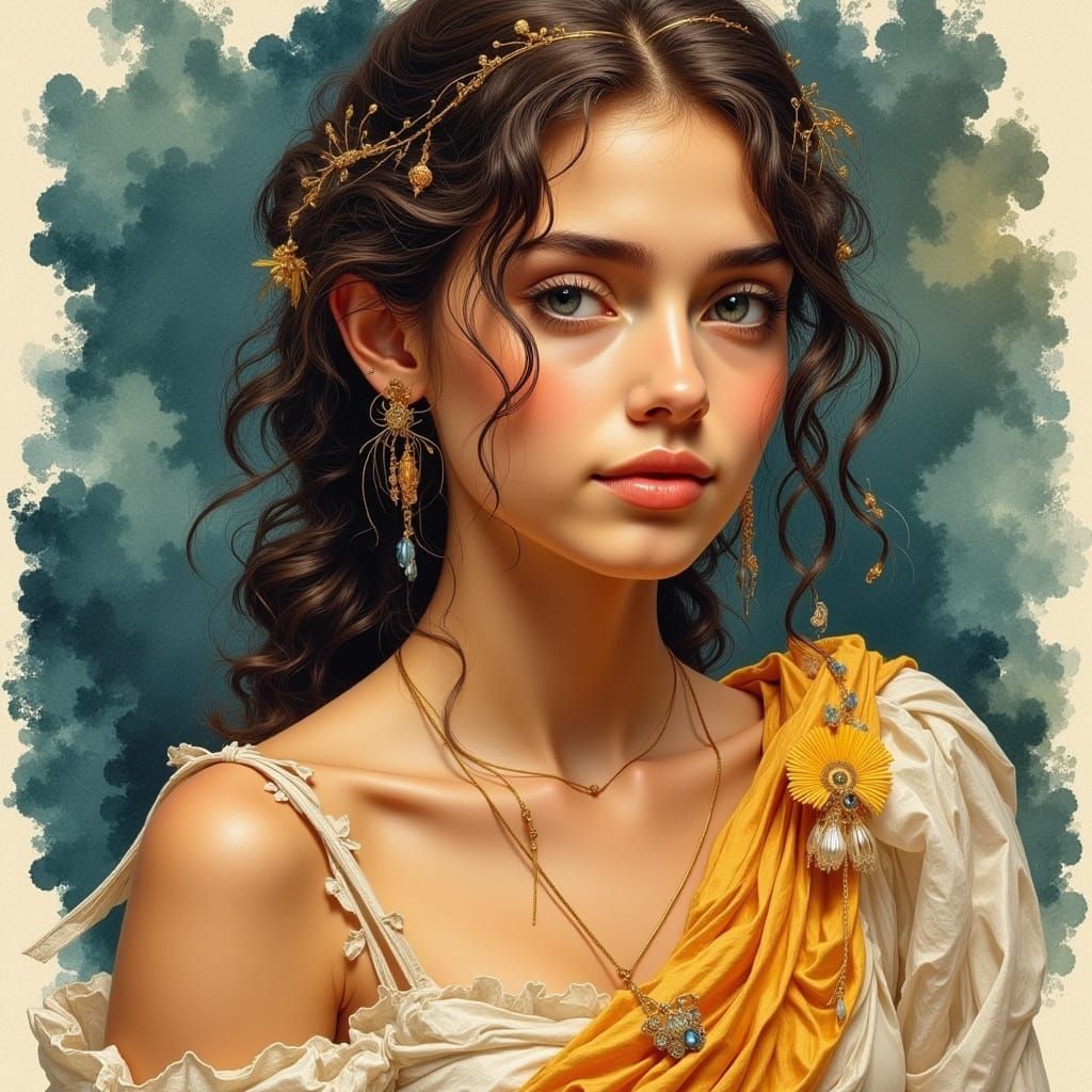 Renaissance Florentine Portrait of Wealthy Young Woman