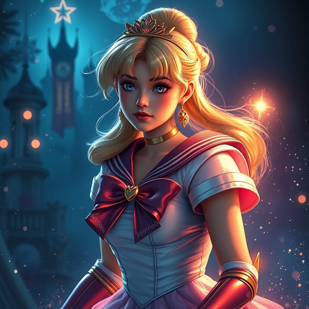 Cinderella Unleashes Magical Sailor Moon Powers
