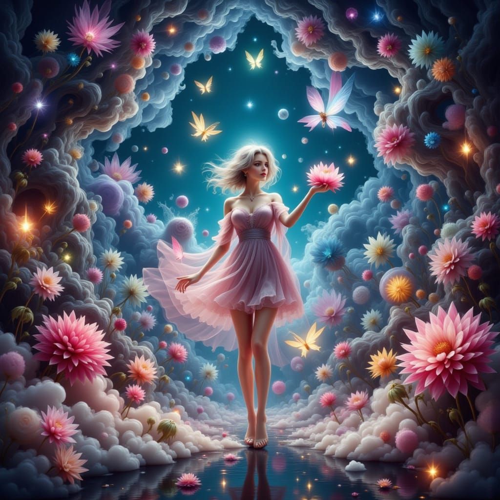 Girls in Mystical Sphere, Dreamy Ethereal Style