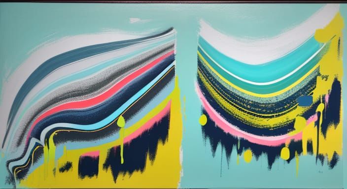 Abstract Colorfield Painting in Rothko Style