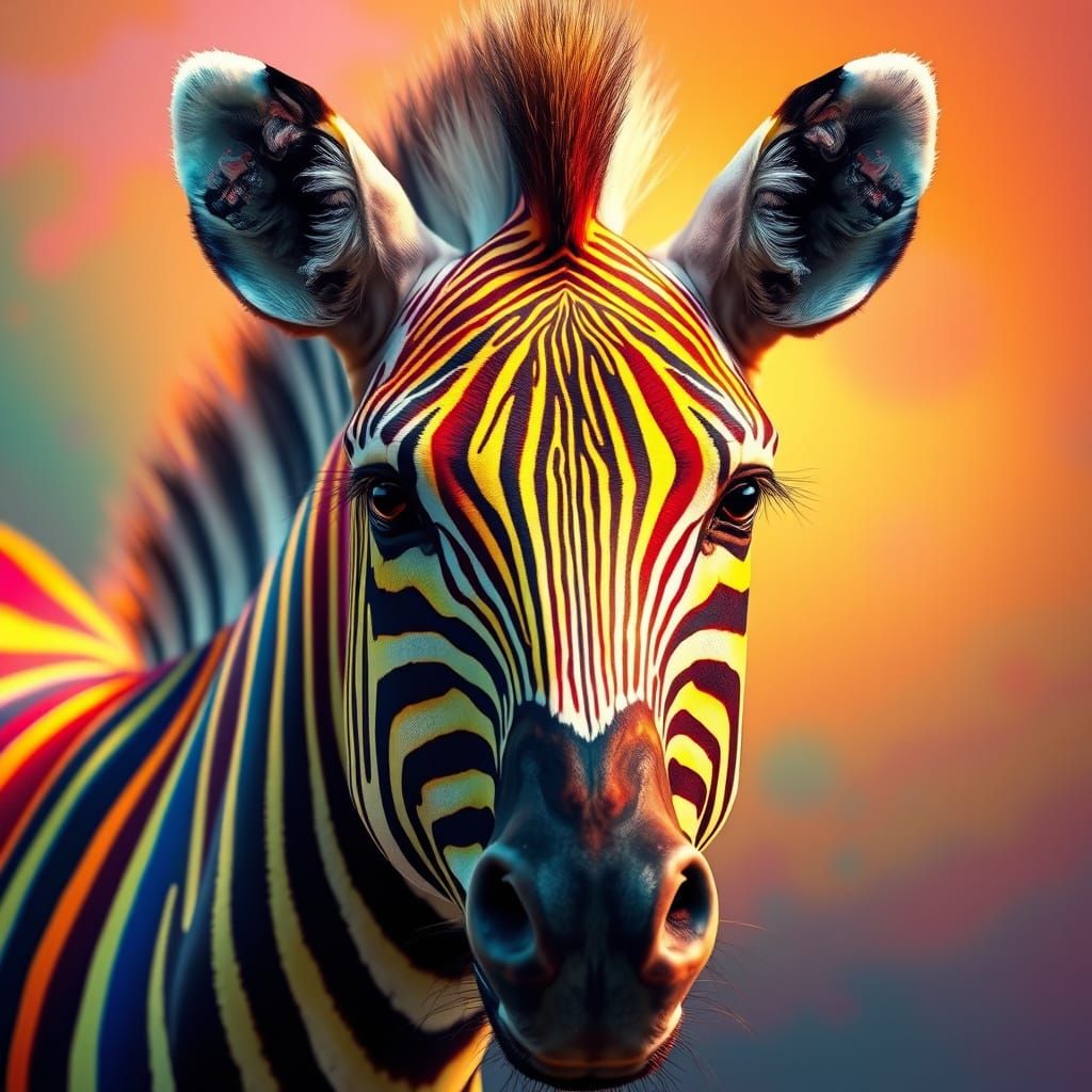 Rainbow zebra