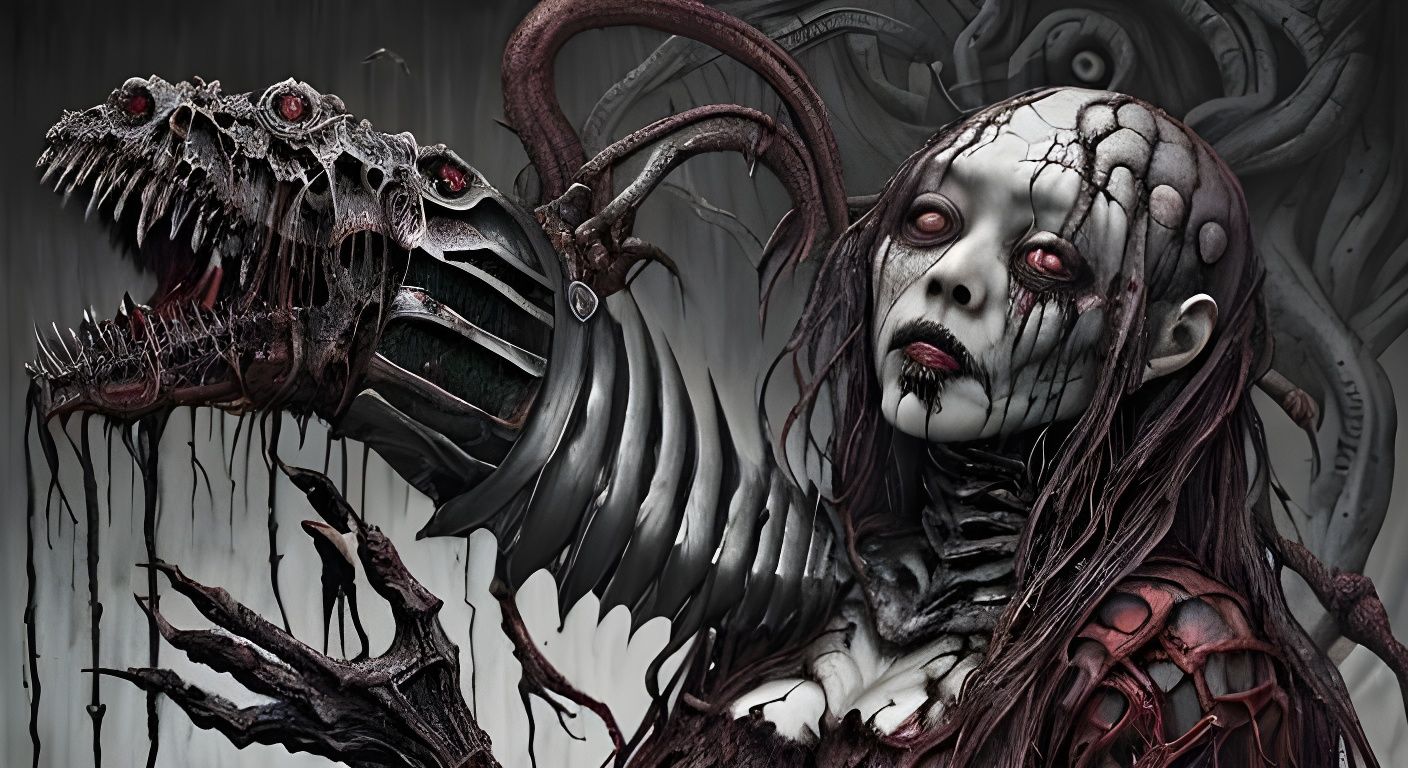 Horror Executioner in Maximalist Style