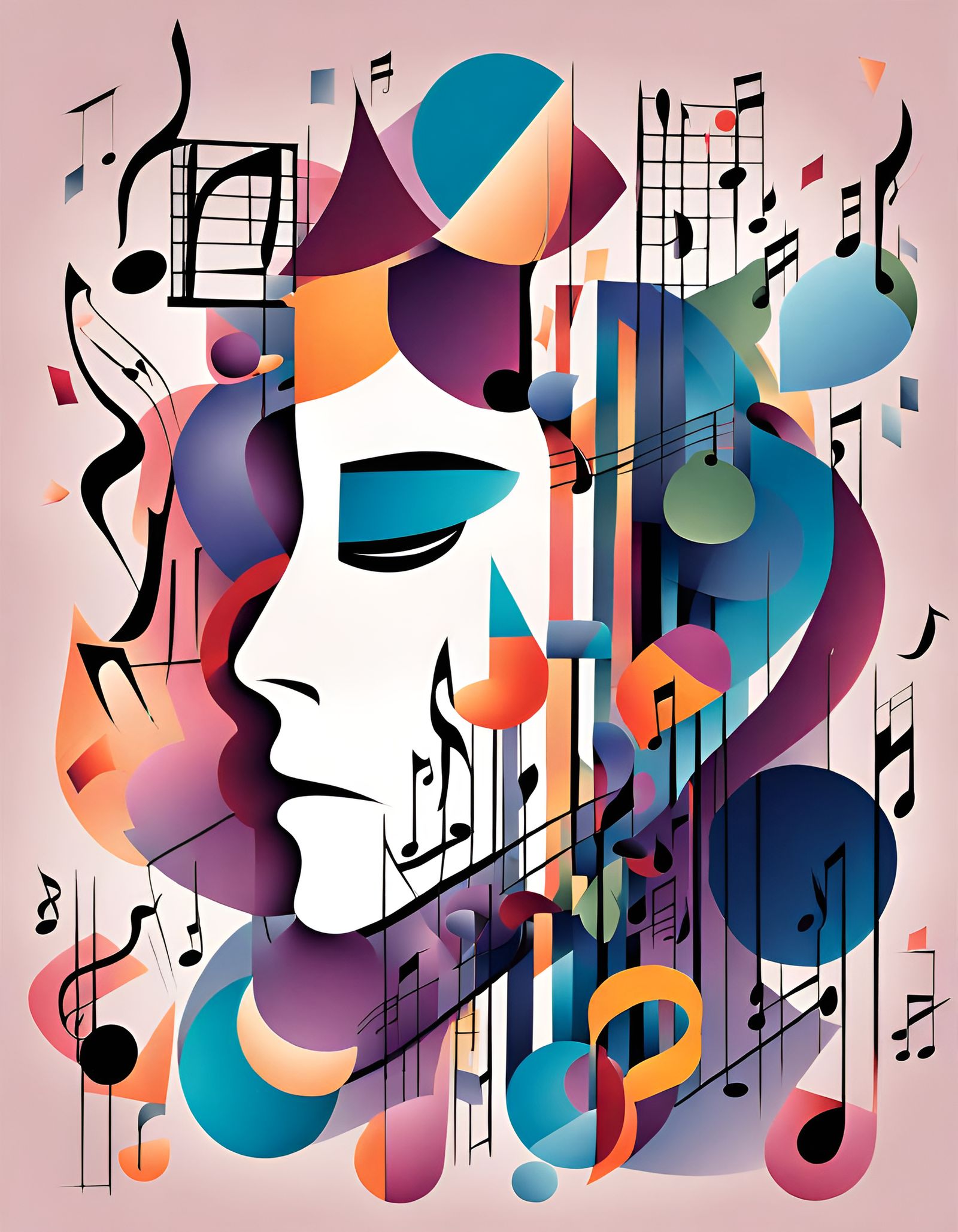 Abstract Symphony: Colors and Shapes in Harmony