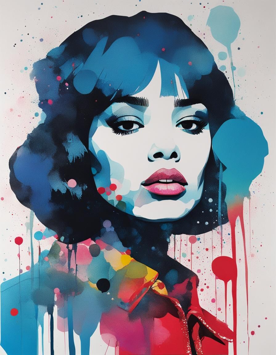 Nostalgic Portrait in 80s Style