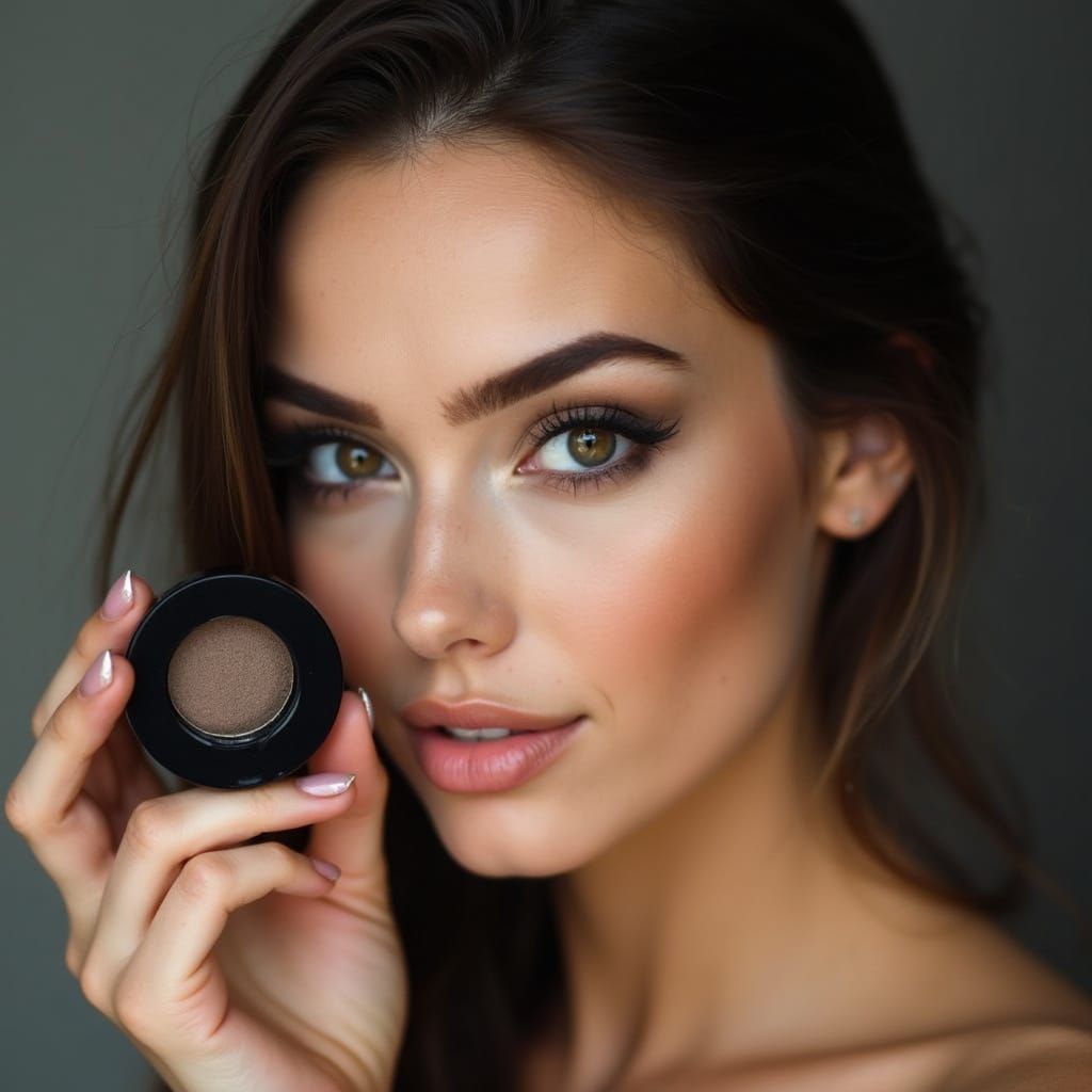 Gorgeous Brunette Model Showcases Dark Eyes Makeup