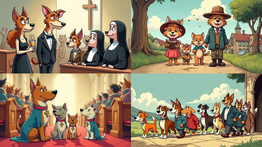 Dogs Go to Purrfectly Ridiculous Church