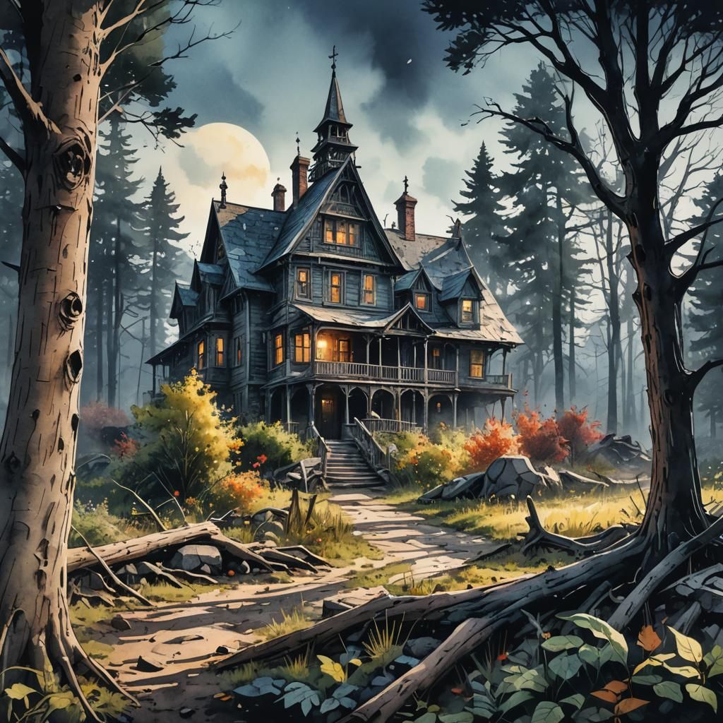 Nightmare Ink: A Stephen King Inspired Watercolor