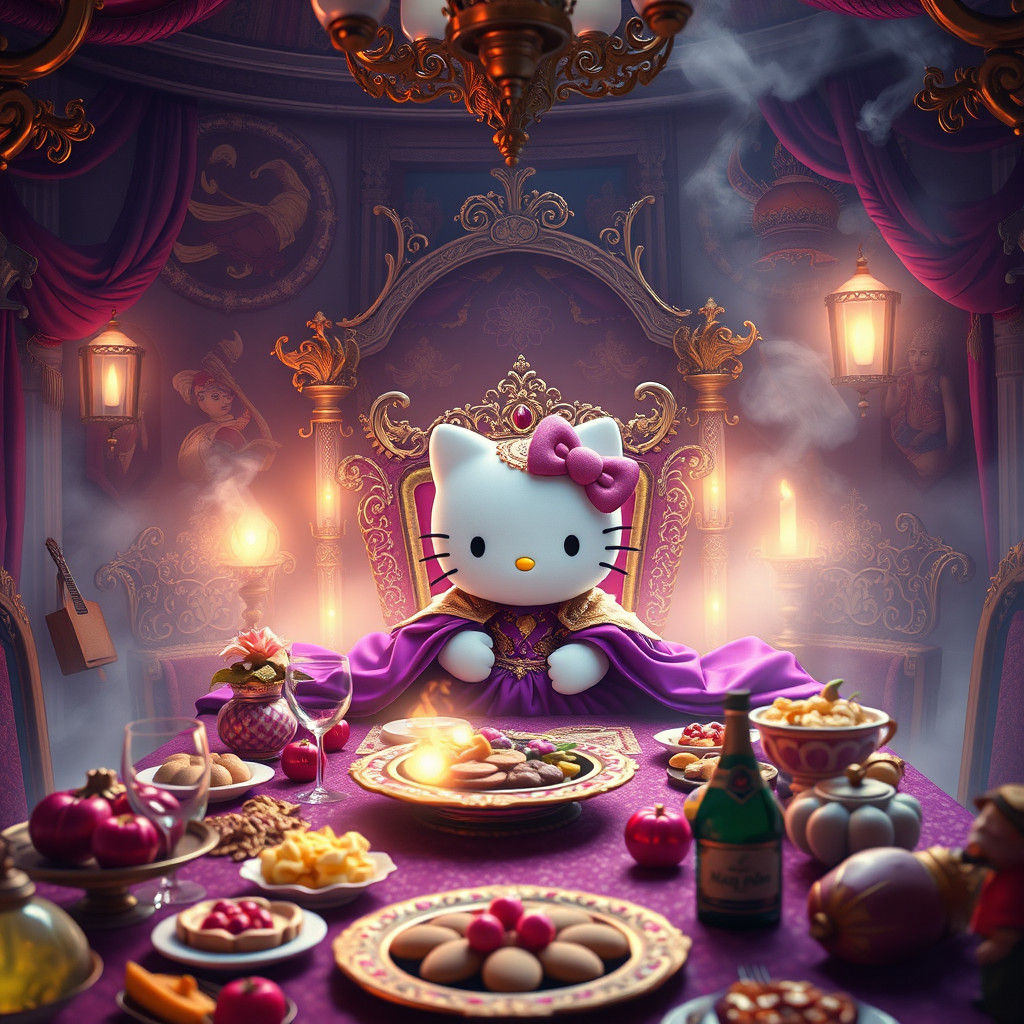 Sanrio Hello Kitty feast royal purple