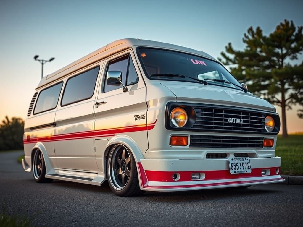 Custom Lowered Van Generated by AI