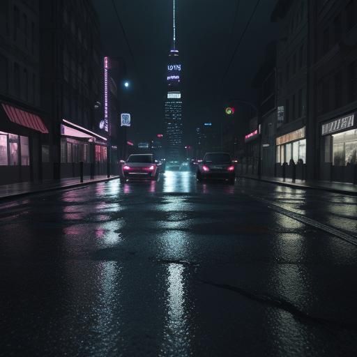 Film Noir Anime Art of Marinette and Adrien