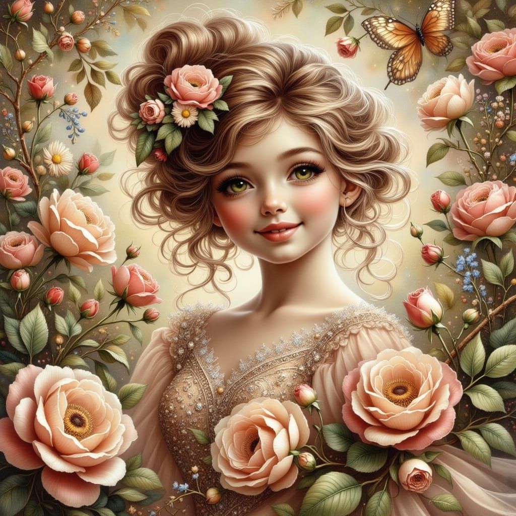 Jeune fille vintage...