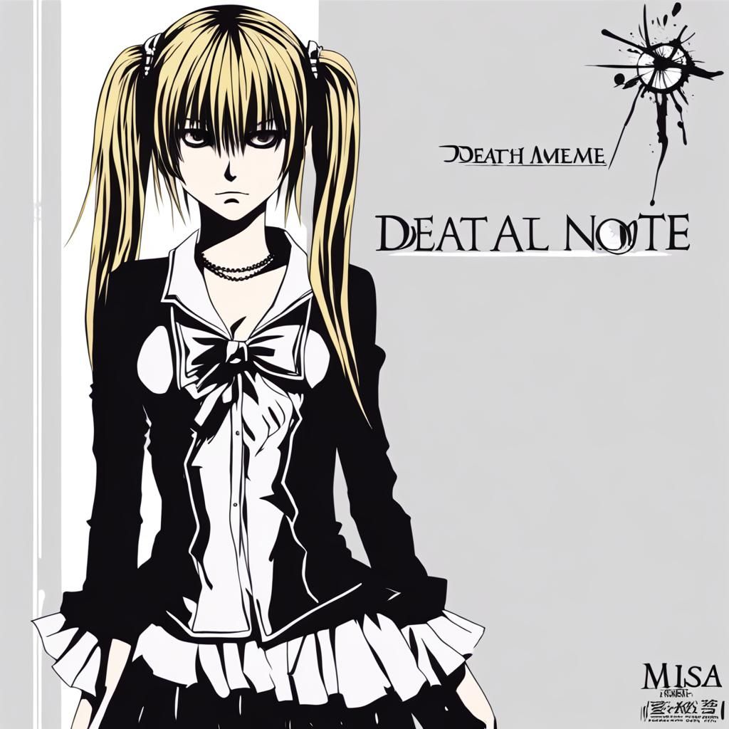 Misa Amane in Anime Key Visual Style