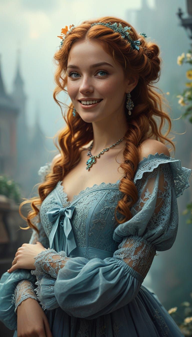 Countess Emily in Enchanting Romantic Era Gown