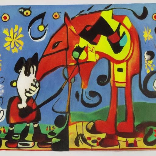 Surreal Cat Contemplates Pity, in Animated Style