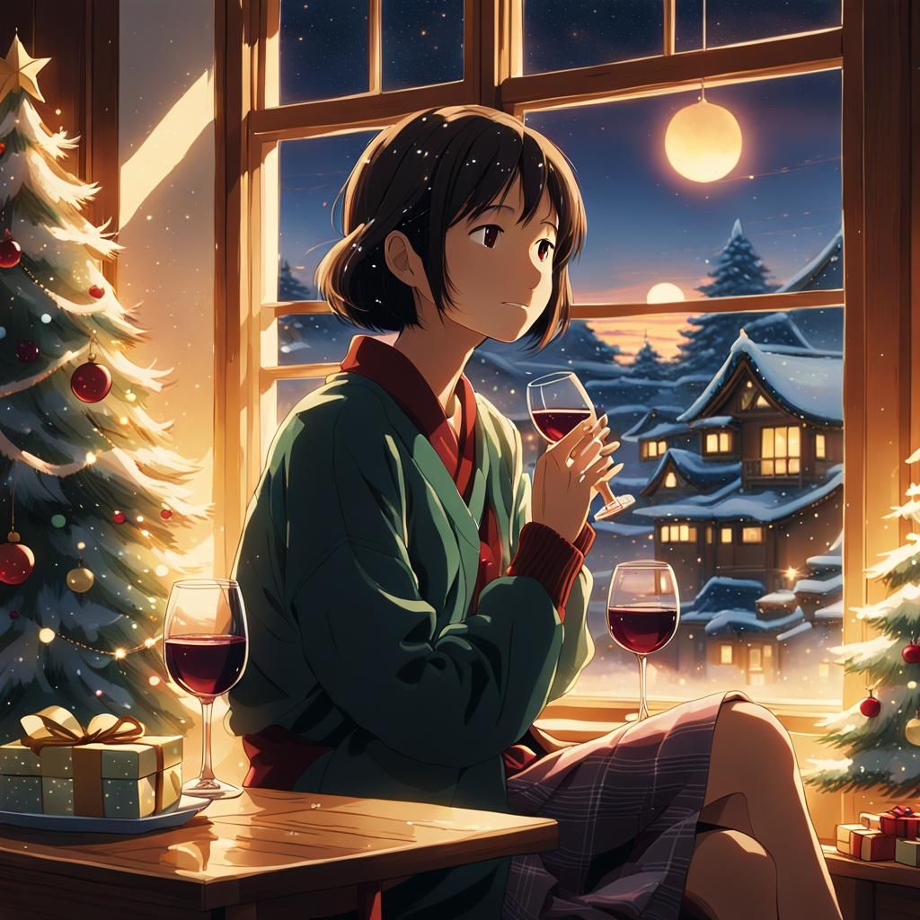 Winter Solace: A Serene Anime Moment