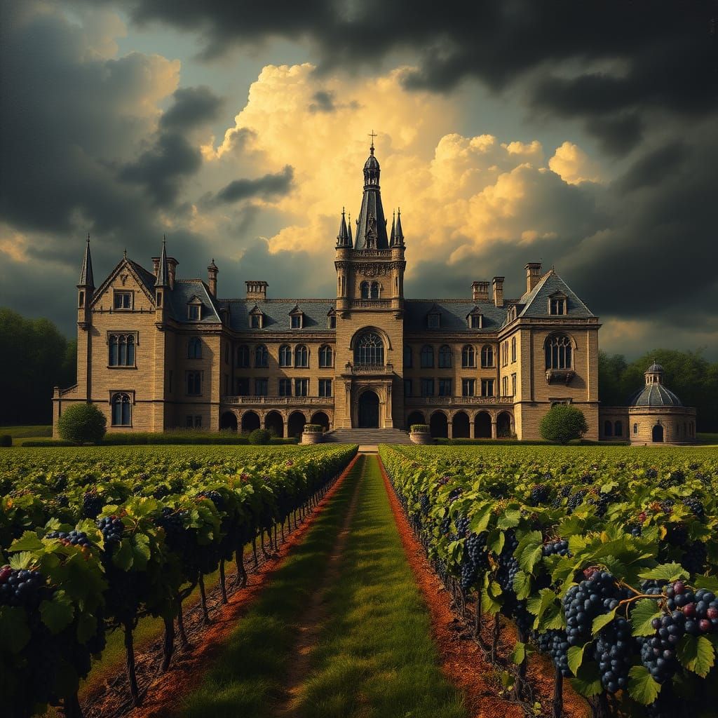 Gothic Renaissance Plantation Estate with Vineyard