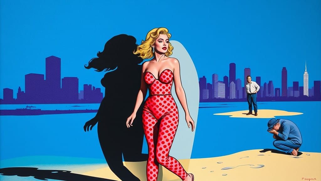 Surrealist Dreamscape Inspired by Warhol, Lichtenstein, and...