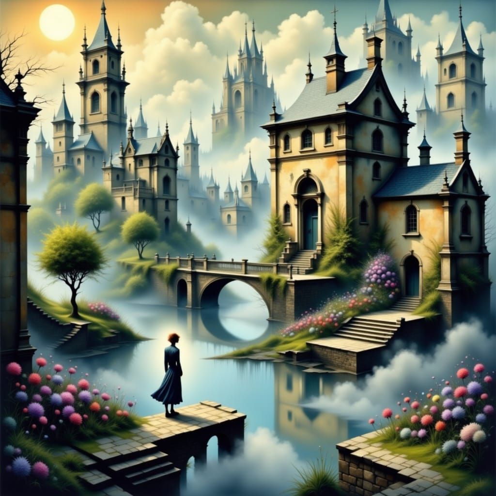 Romantic Silhouettes in Dreamy Pastel Twilight