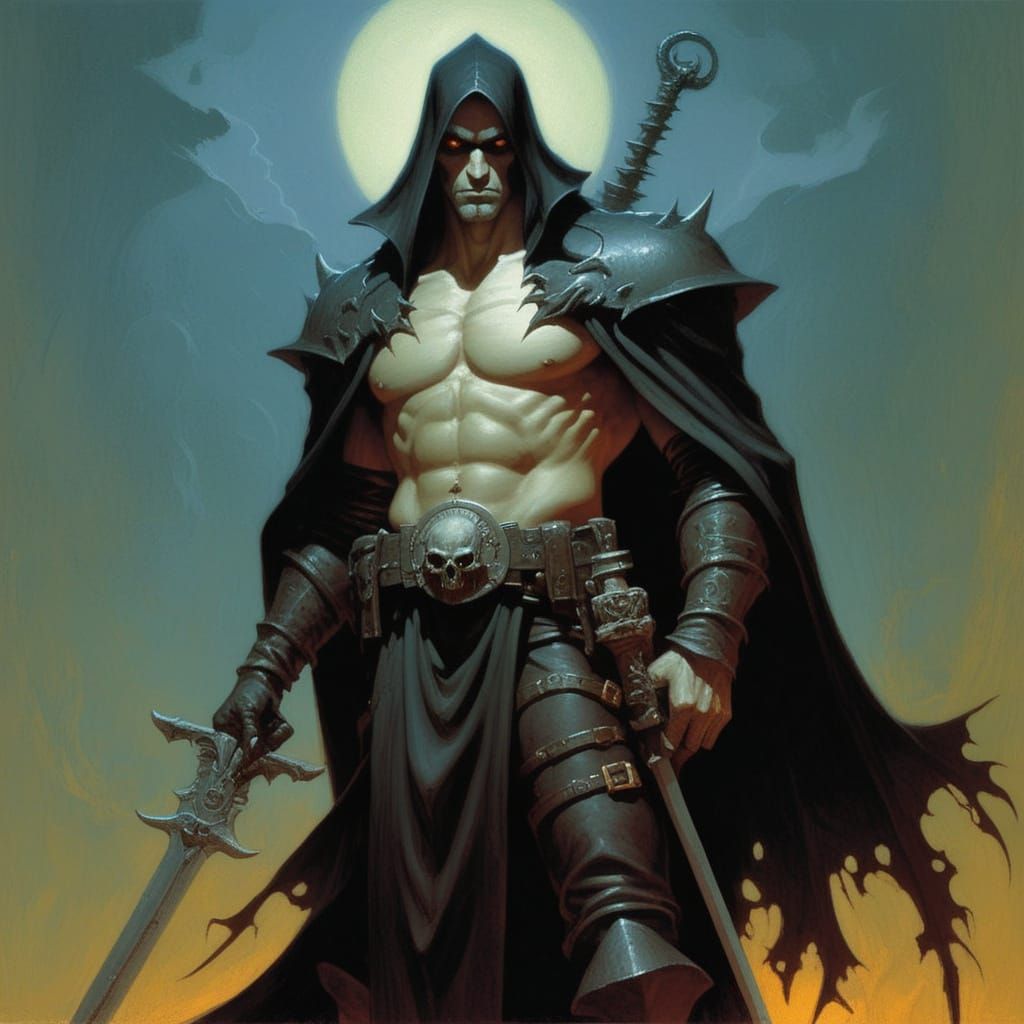 Dark Fantasy Landscape in Grimdark Style