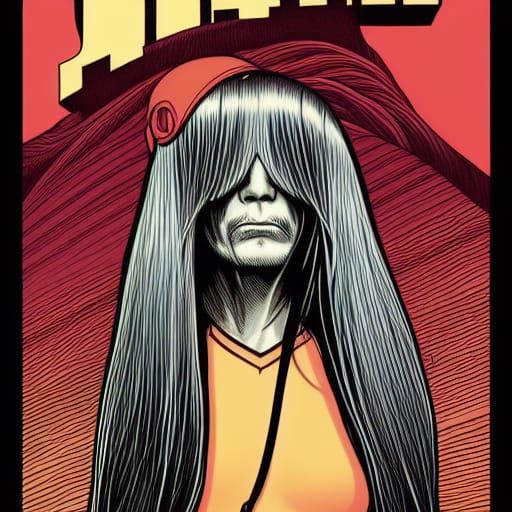 Cousin It as a Gangster, Comic Book Art